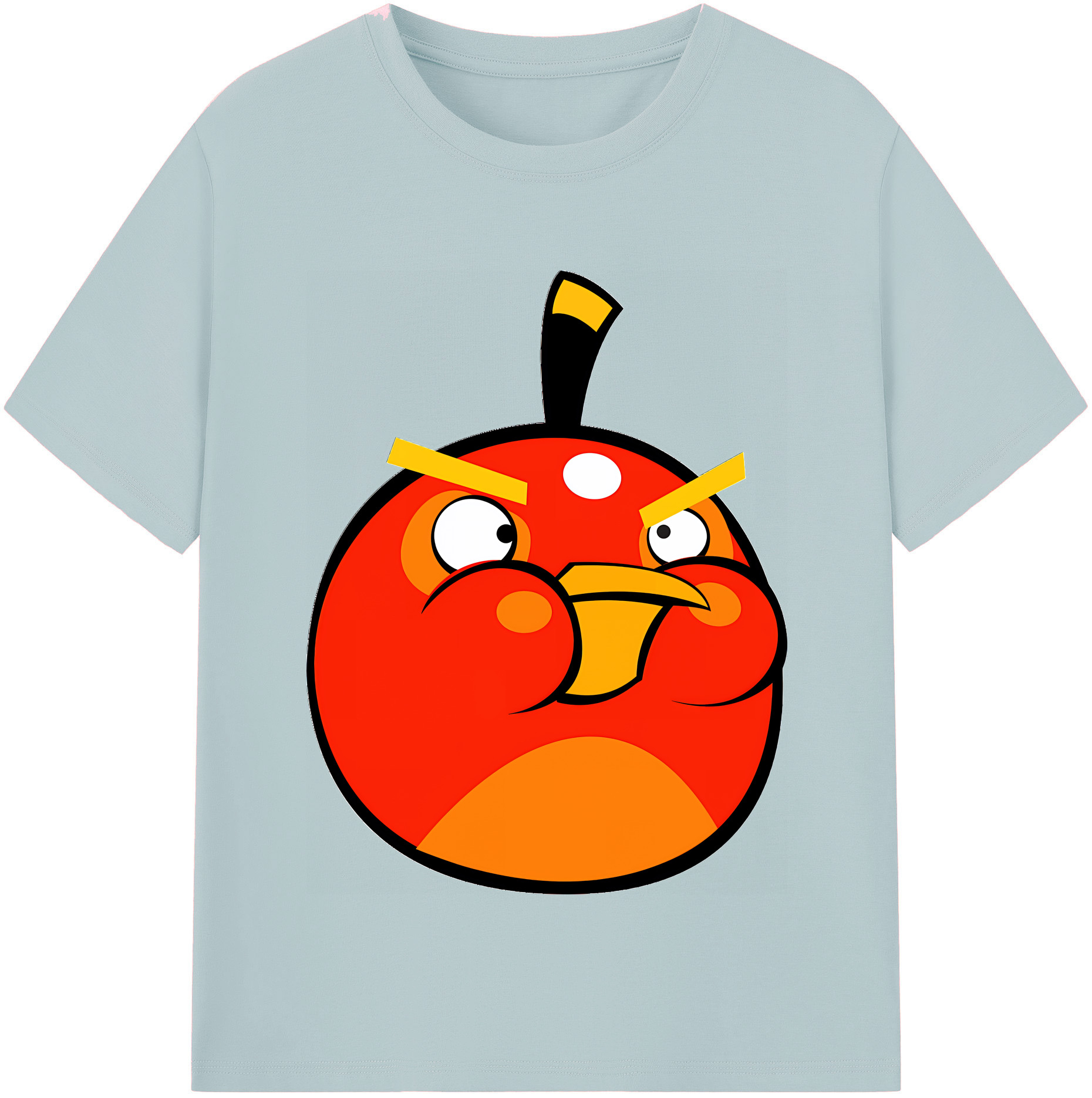 （画像用） Angry Birds アングリーバード 綿100％半袖Tシャツ（フロントプリント）